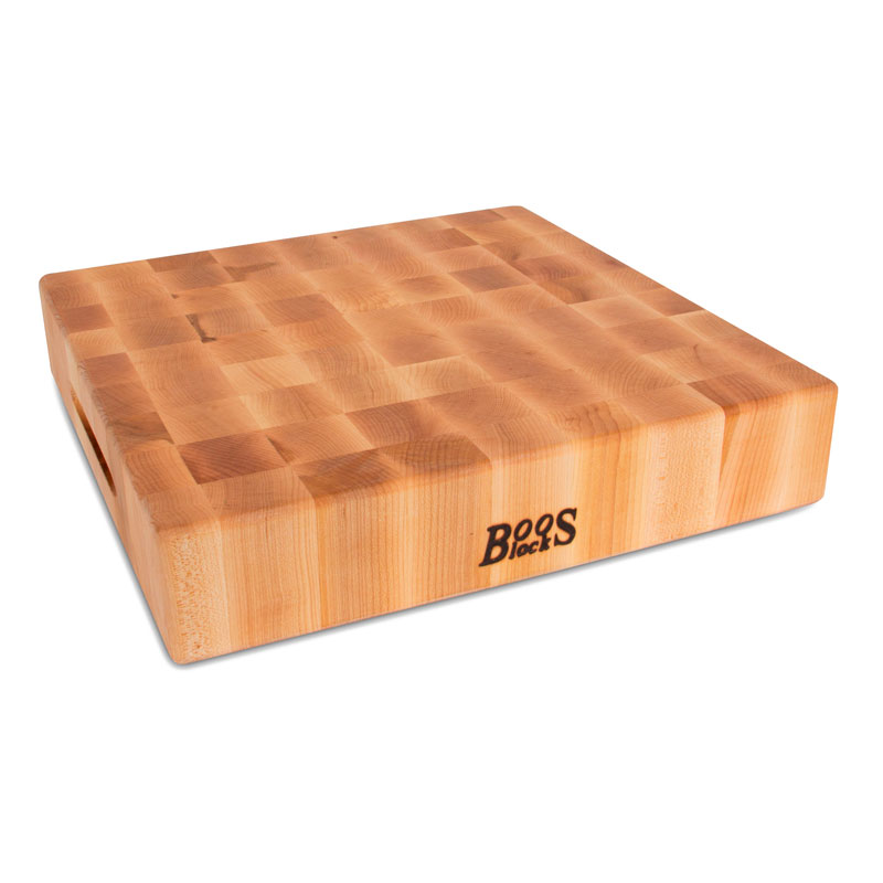 Boos Blocks Prep Blocks Hackblock 38x38x7,5 cm aus Ahorn Stirnholz