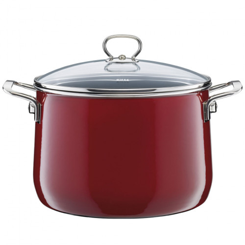 Riess Nouvelle Rosso extra stark Fleischtopf 24 cm / 6,5 L - Emaille