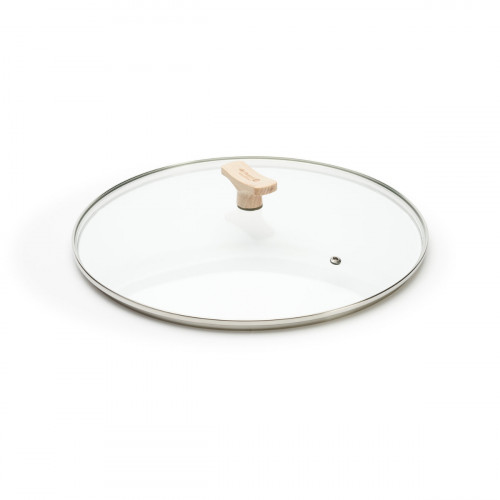 de Buyer Universeller Glasdeckel 24 cm mit Holzgriff