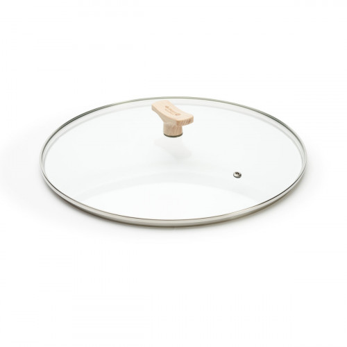 de Buyer Universeller Glasdeckel 28 cm mit Holzgriff