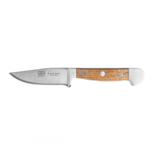 Güde Alpha Fasseiche Jagdnicker 11 cm - CVM-Messerstahl - Griffschalen Weinfass-Eichenholz