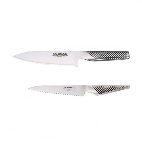 Global G-5814R Messer-Set 2-teilig - Cromova 18 Stahl