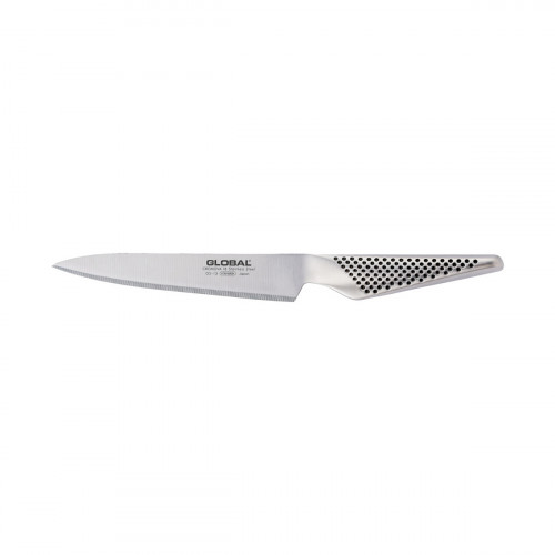 Global GS-13R Universalmesser 15 cm aus Cromova 18 Stahl gezahnt