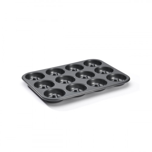 de Buyer Backblech für 12 Mini-Savarin 7 cm - Stahl mit Antihaftbeschichtung