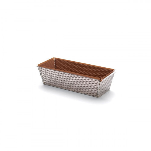 de Buyer Air-System Kuchenform 26x10,3 cm mit Backtrennfolie - Edelstahl gelocht