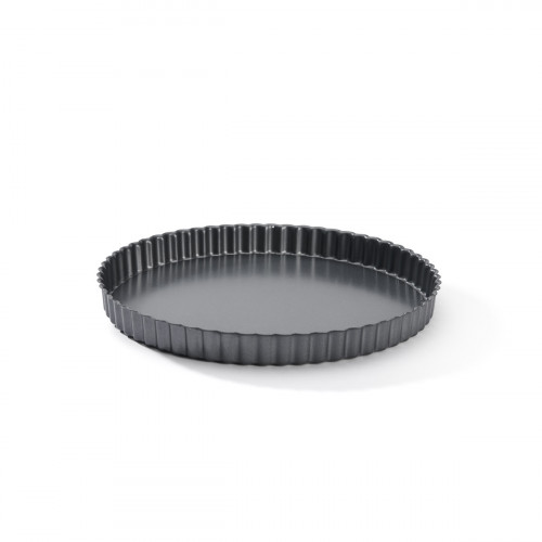 de Buyer Tarteform 28 cm mit herausnehmbarem Boden - Stahl mit Antihaftbeschichtung
