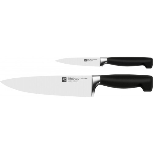 Zwilling ****VIER STERNE Spick-/Garniermesser 10 cm & Kochmesser 20 cm Messerset 2-tlg.