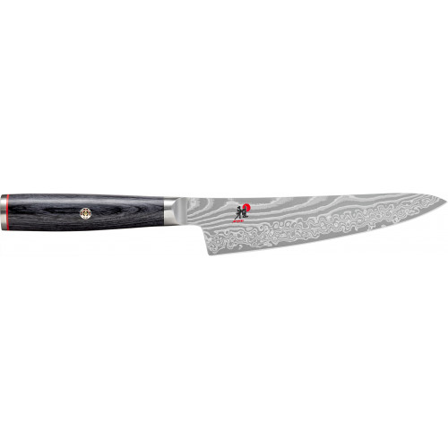 Miyabi 5000 FCD Shotoh 14 cm - Griff aus Pakkaholz in traditioneller D-Form - FC61 - Schwarz