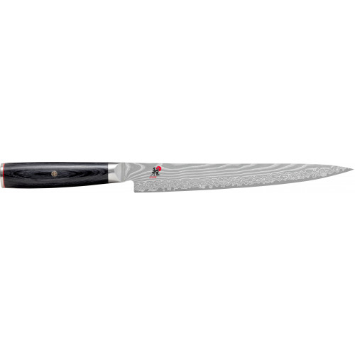 Miyabi 5000 FCD Sujihiki 24 cm - Griff aus Pakkaholz in traditioneller D-Form - FC61 - Schwarz