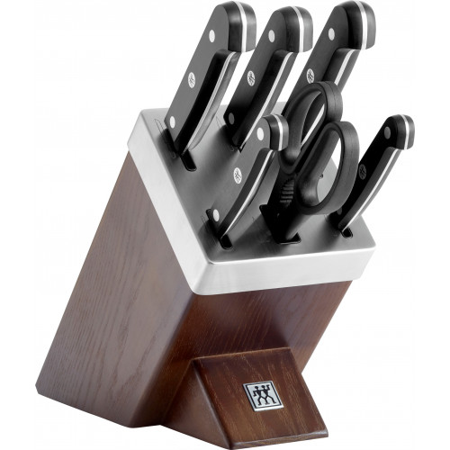 Zwilling Gourmet Selbstschärfender Messerblock Braun - Holz