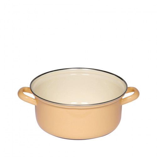 Riess Classic Pastell Kasserolle 20 cm / 2,0 L goldgelb - Emaille