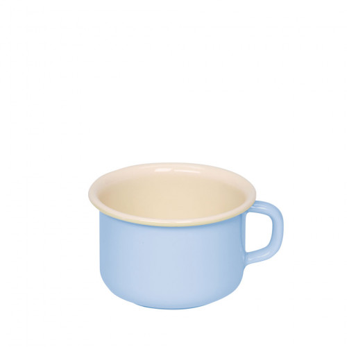 Riess Classic Pastell Kaffeebecher 0,4 L blau - Emaille
