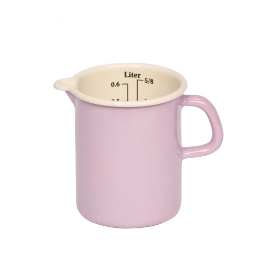 Riess Classic Pastell Küchenmaß 0,5 L rosa - Emaille