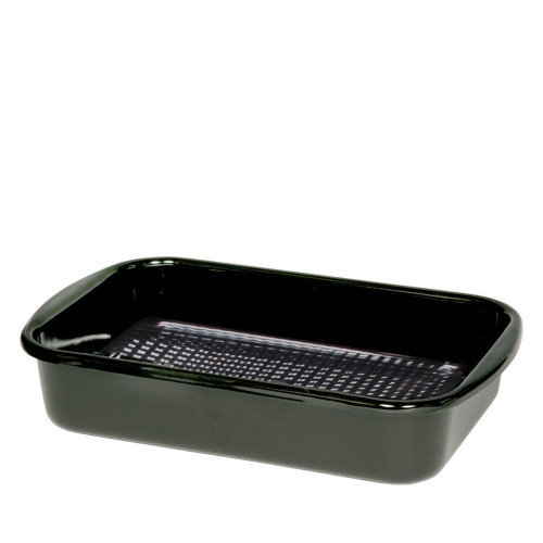 Riess Classic Bratformen Grillpfanne 35 x 23 cm mit Waffelboden - Emaille