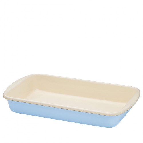 Riess Classic Pastell Auflaufform 36 x 21,5 cm blau - Emaille