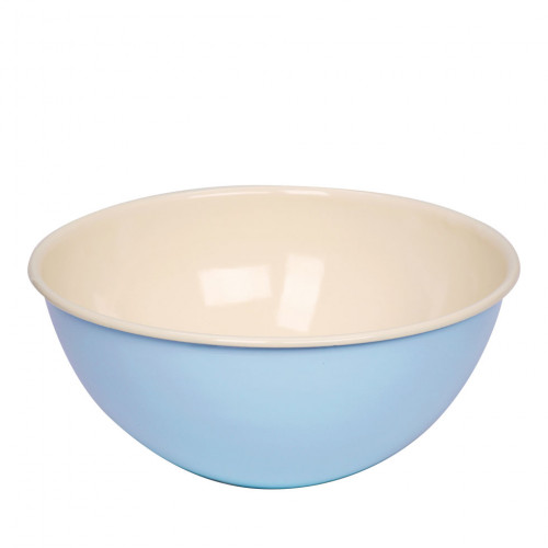 Riess Classic Pastell Schüssel 30 cm / 5,0 L blau - Emaille