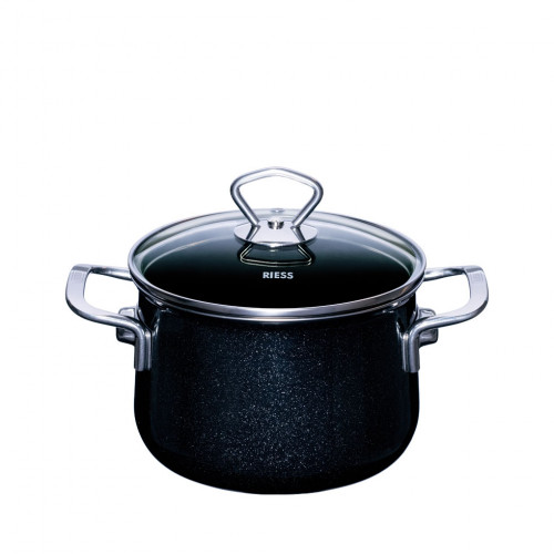 Riess Nouvelle Black Magic extra stark Fleischtopf 16 cm / 2,0 L - Emaille