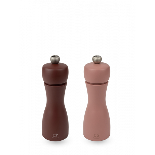 Peugeot Tahiti Duo Pfeffer- + Salzmühle Erde 15 cm Buchenholz - Zirlion-Mahlwerk