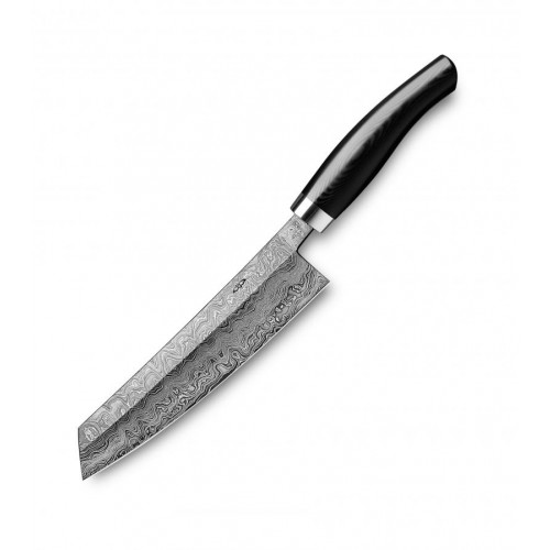 Nesmuk Exklusiv C100 Damast Kochmesser 18 cm - Griff Micarta schwarz