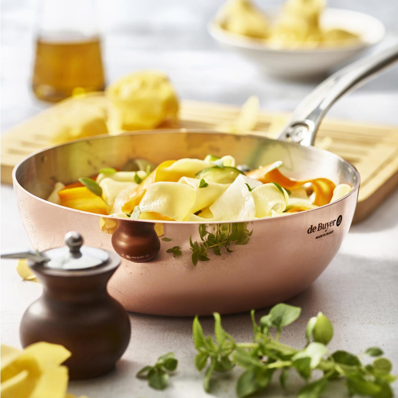 De Buyer Kupfer-Sauteuse Prima Matera – 24 Cm, 90% Kupfer, Für Induktion, Made In France