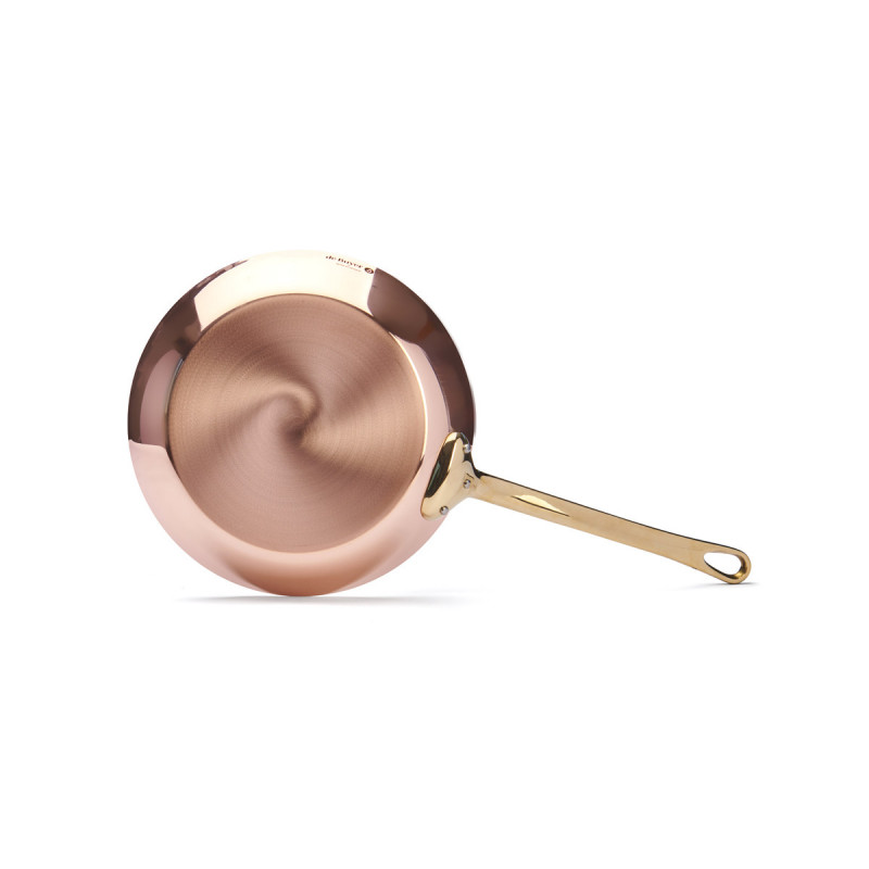 De Buyer Kupfer-Bratpfanne INOCUIVRE – 28 Cm, Mit Messinggriff, 90% Kupfer / 10% Edelstahl, Made In France