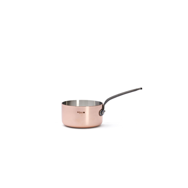De Buyer Inocuivre Copper Saucepan with Stainless Steel Handle - Claudia&Julia