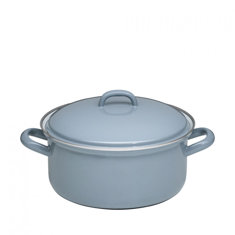 Generisch Riess 0130-065 - Cacerola con tapa 20, gris puro clásico