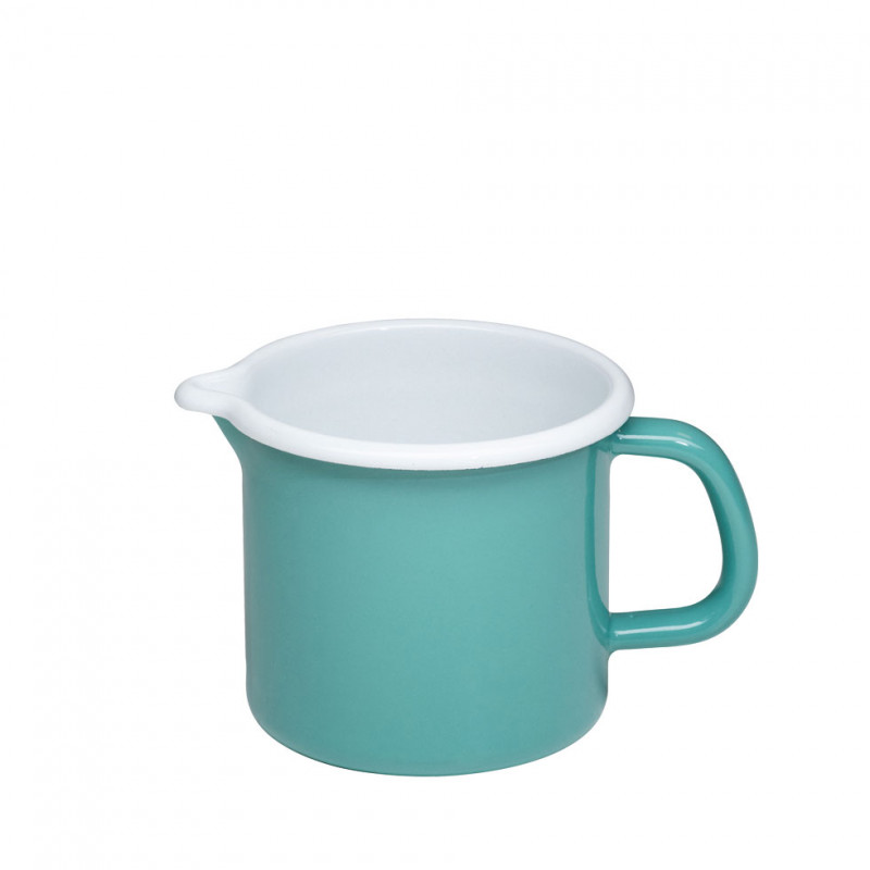 Riess Schnabeltopf 10 – 0,75 L, Emaille, Landhaus-Design Mit Hirsch, Induktionsgeeignet