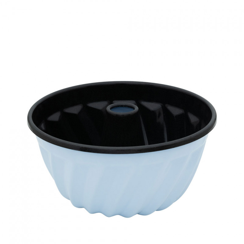 Riess Mini Backform 12cm - Emaille Backemaille Blau, 13x13x6,6cm