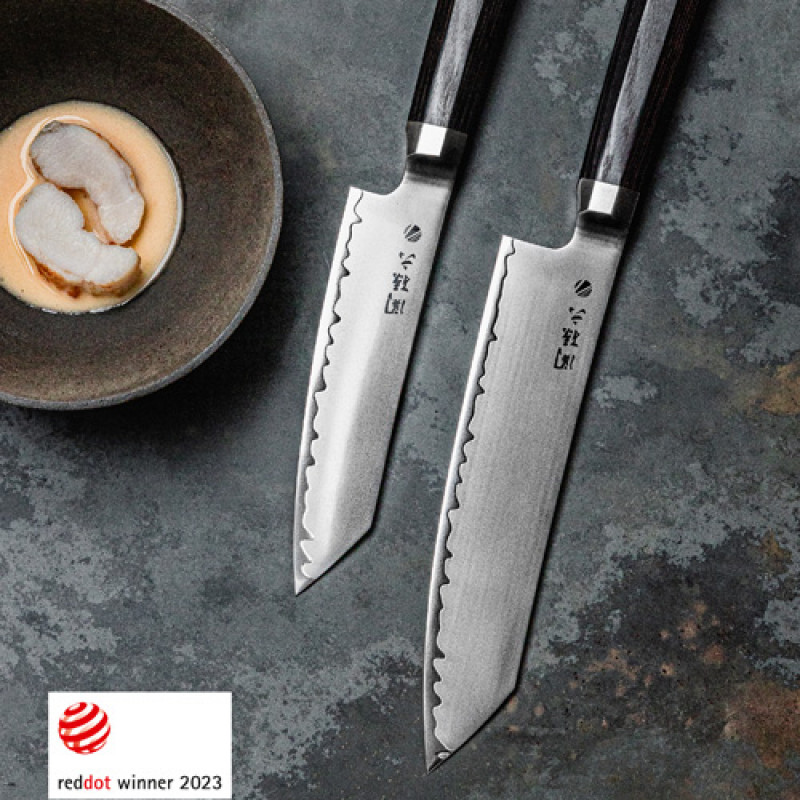 KAI Seki Magoroku Kaname Coltello Kiritsuke 12 Cm - Lama In Acciaio VGXeos 3 Strati, Manico In Legno Pakka, Reddot Award 2023