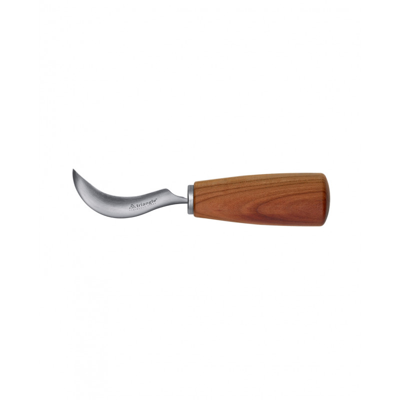 Cucchiaio Per Frutta E Gelato In Acciaio Inox Con Manico In Legno Di Prugna – Scavino Professionale 16,5 Cm – Prodotto A Solingen - 2