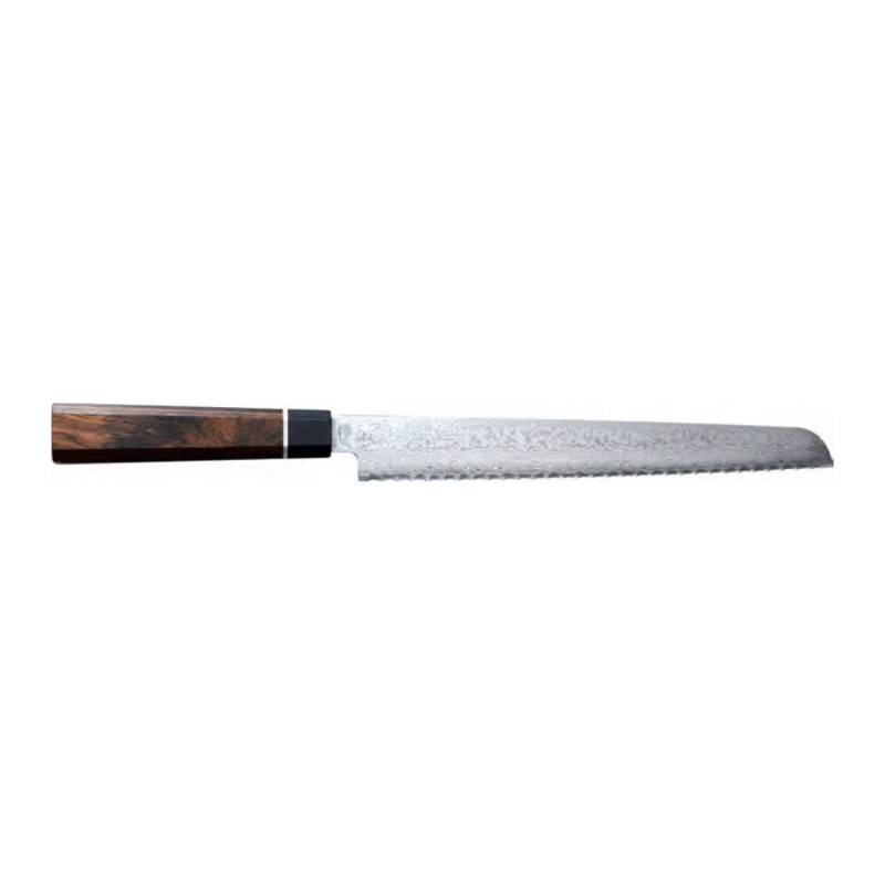 MasterChef Classic Brotmesser 20 Cm - Gezahnt, Deutscher Stahl, Bambusgriff Mit Nieten, Geschliffene Klinge
