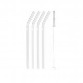 Zwilling Sorrento Straw Glasstrohhalme gebogen 5-tlg.