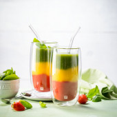 Zwilling Sorrento Straw Glasstrohhalme gebogen 5-tlg.