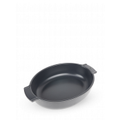 Peugeot Appolia Auflaufform oval 31 cm schiefergrau - Keramik