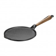 Skeppshult Walnuss Pfannkuchenpfanne 23 cm - Gusseisen mit Walnussholzgriff