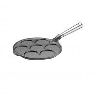 Skeppshult Spezialpfannen Pfannkuchenpfanne 23 cm - Gusseisen mit Edelstahlgriff