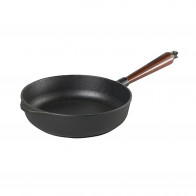 Skeppshult Traditional Servierpfanne 25 cm - Gusseisen mit Buchenholzgriff