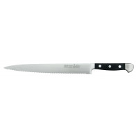 Güde Alpha Schinkenmesser 26 cm mit Wellenschliff - CVM-Messerstahl - Griffschalen Hostaform