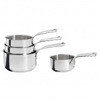de Buyer Milady 4-teiliges Stielkasserollen Set / Edelstahl mit Edelstahlgussgriff