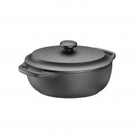 Skeppshult Bräter oval 24x18 cm / 2 L - Gusseisen mit Deckel