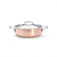 de Buyer  Prima Matera Kupfer-Bräter 20 cm / 1,8 L induktionsgeeignet - Edelstahlgussgriffe