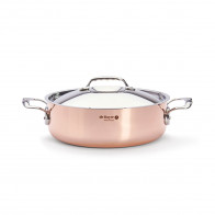 de Buyer  Prima Matera Kupfer-Bräter 28 cm / 4,9 L induktionsgeeignet - Edelstahlgussgriffe