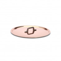 de Buyer Kupfer Deckel 24 cm mit Gusseisengriff