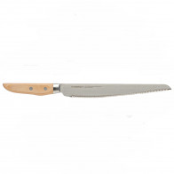 Suncraft Seseragi Brotmesser 22,3 cm - Japan-Stahl - Griff Pakkaholz