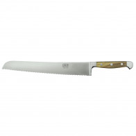 Güde Alpha Olive Brotmesser 32 cm - CVM-Messerstahl - Griffschalen Olivenholz