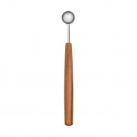 triangle Sense Messlöffel 1,25 ml - Edelstahl - Griff Pflaumenholz