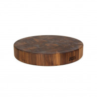 Boos Blocks Black Walnut Hackblock rund 46 cm - Walnuss-Stirnholz