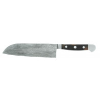 Güde Damaststahl Santokumesser 18 cm - Griffschalen Wüsteneisenholz