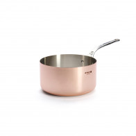 de Buyer  Prima Matera Kupfer-Stielkasserolle 20 cm / 3,3 L induktionsgeeignet - Edelstahlgussgriff